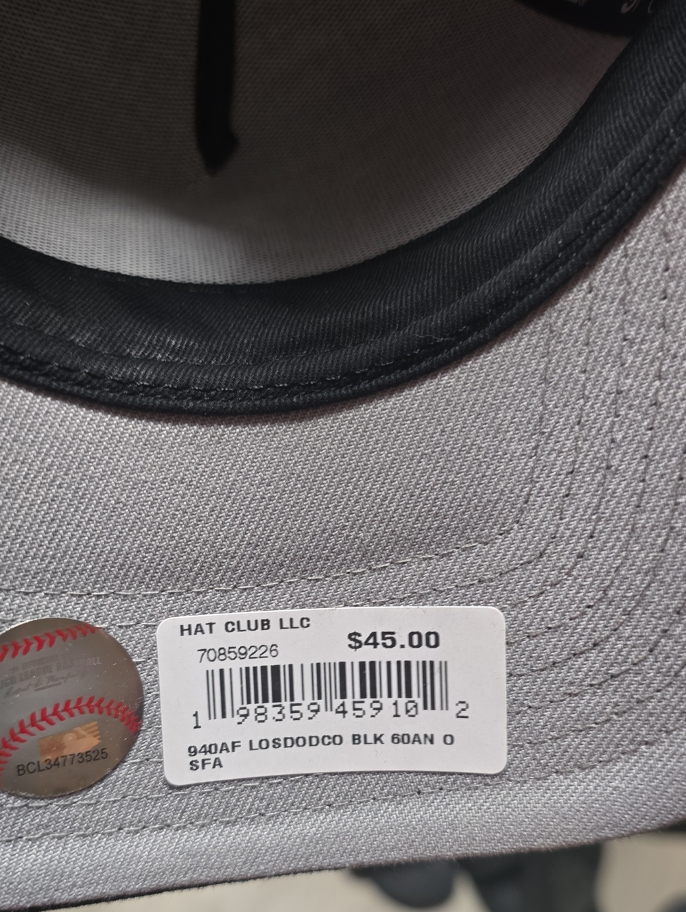 New Era Black Baseball Cap with White Embroidered Logo